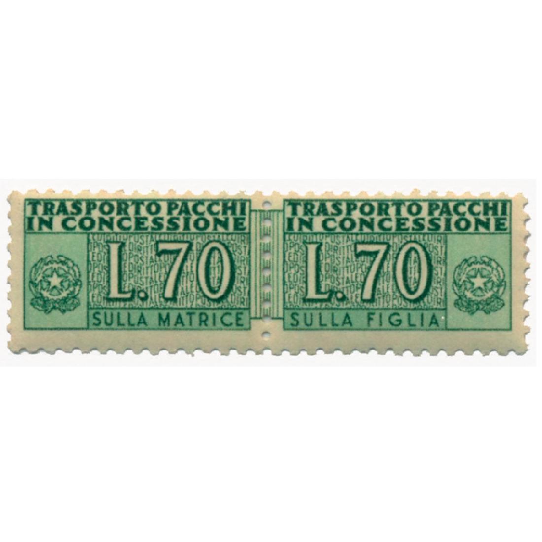 1960 Italy Parcel Post 70L Pair Mint (1 of 1)