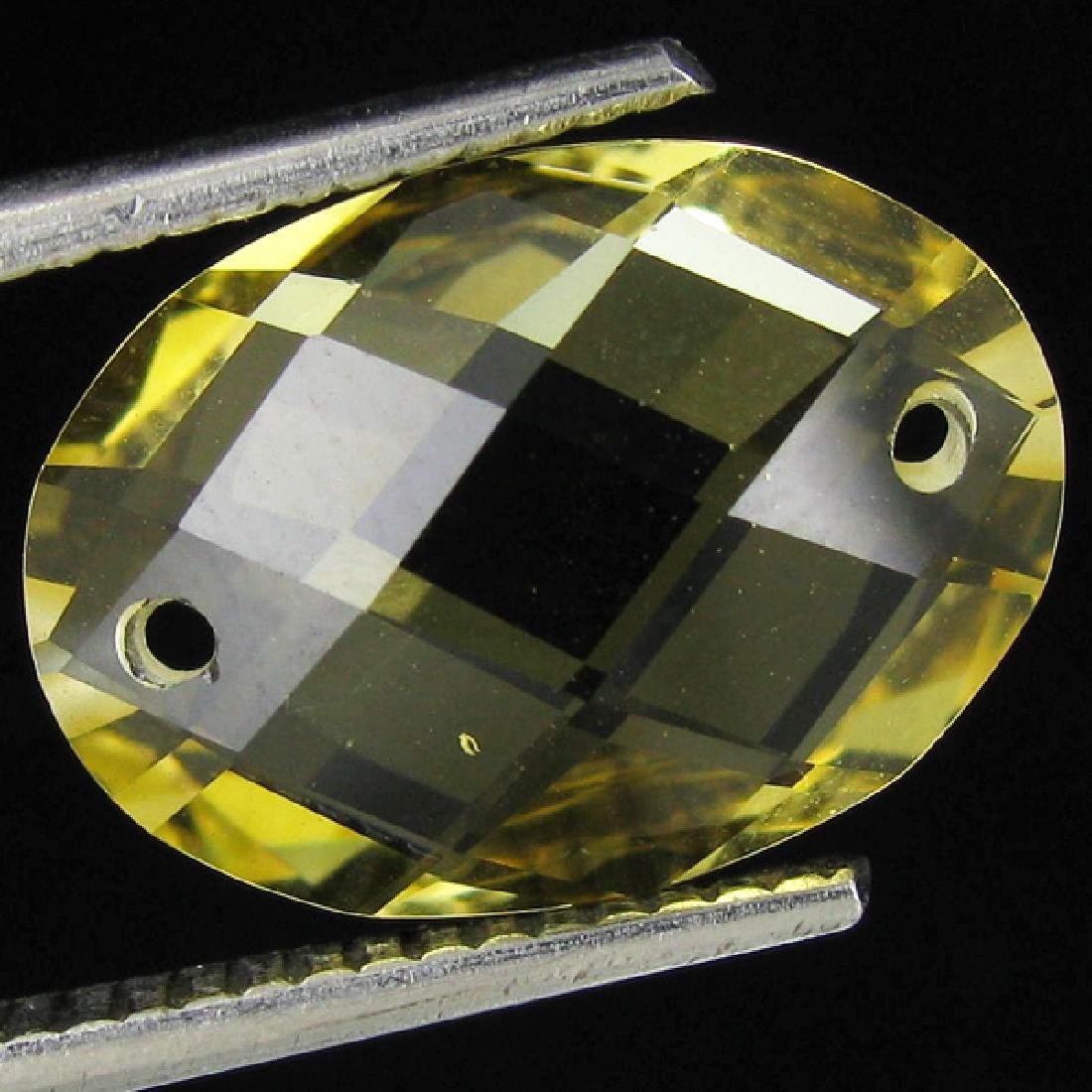 4.35ct Top Yellow Beryl Oval: Excellent hi grade piece; well cut & colored; with treatment
