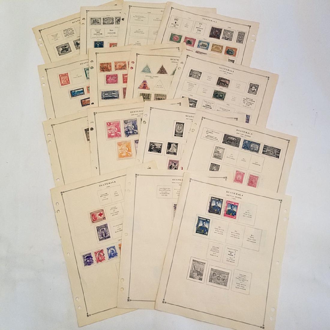 Guatemala Classic Stamp Album Pages 200+ Stamps (1 of 1)