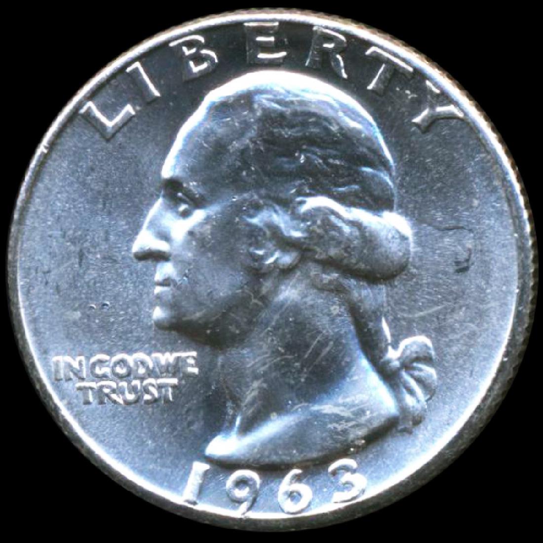 1963 Washington 25c GEM Double Die ERROR (1 of 2)