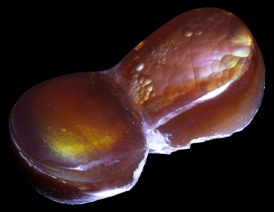 14.9ct Super HOT Mexican Fire Agate Mine Cut Cabochon (1 of 1)