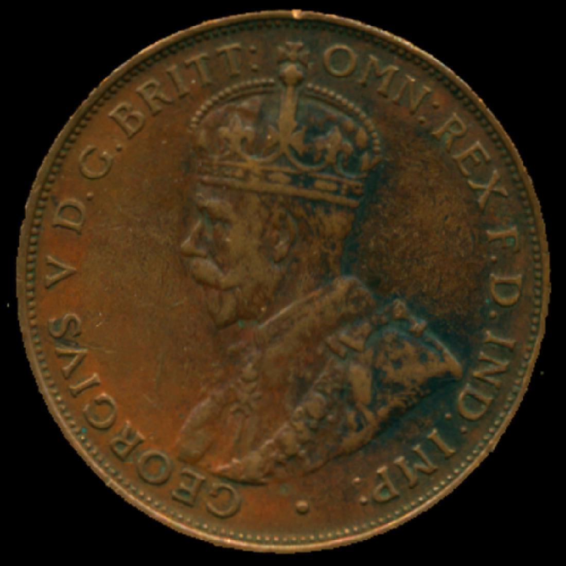 1933M Australia Large Penny Hi Grade AU+ High Book: Scarce hi-grade lo mintage piece