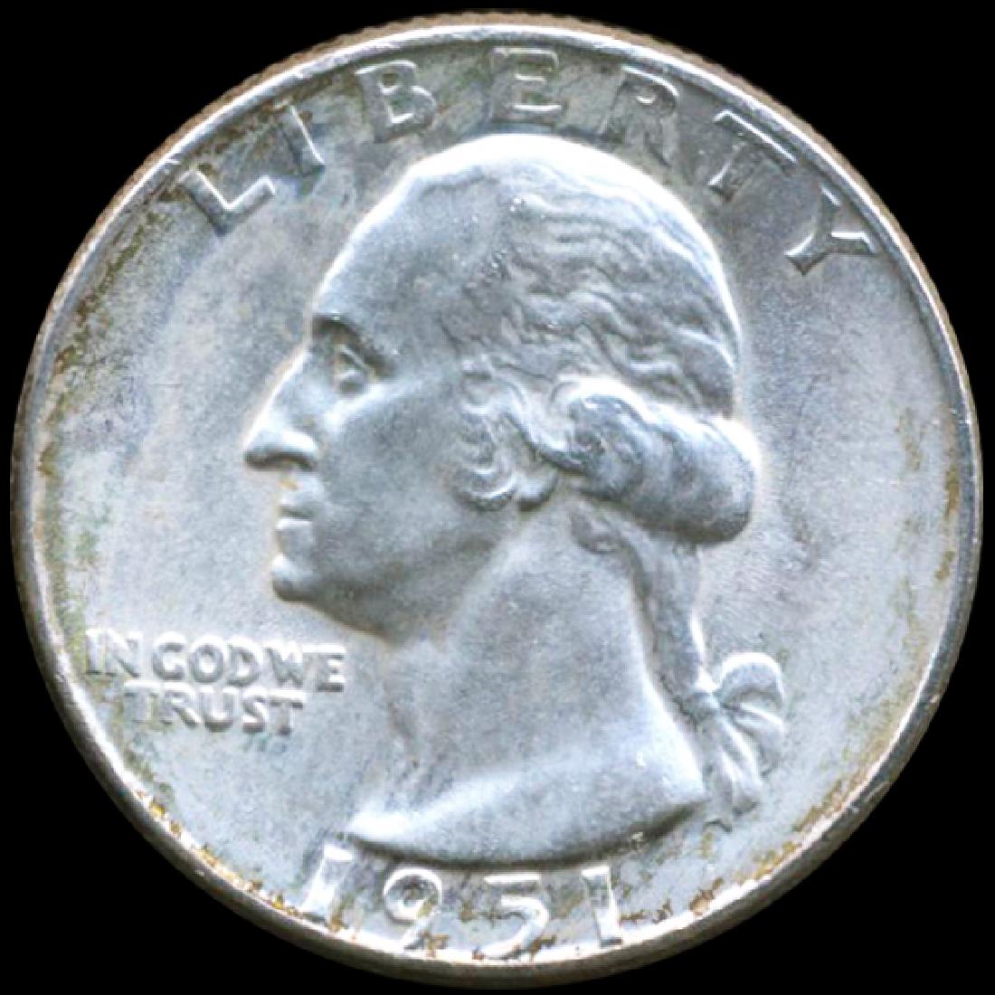 1951 Washington 25c GEM Unc+ Double Die ERROR (1 of 2)