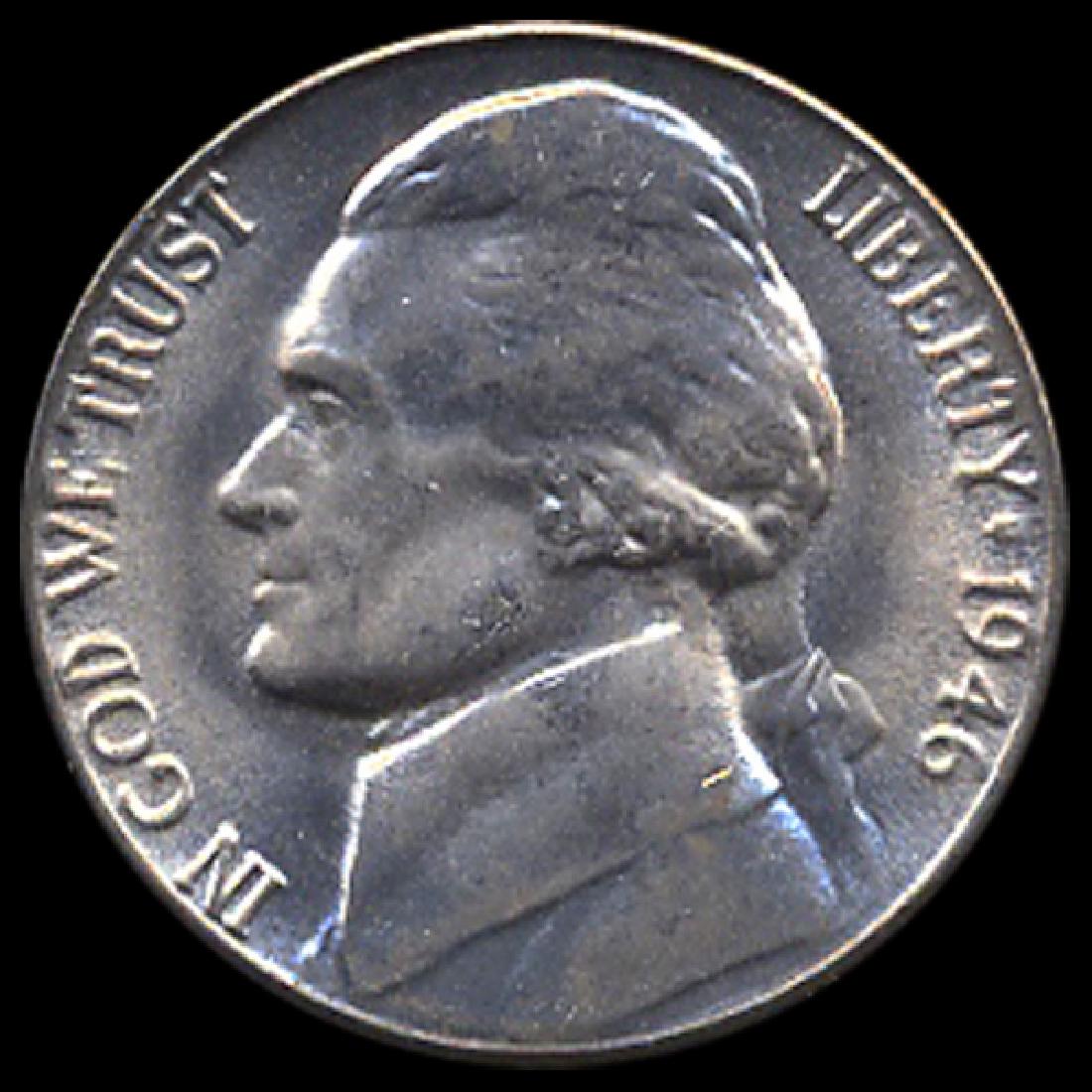 1946D Jefferson 5c GEM++ UNC w/ Full Steps (1 of 2)