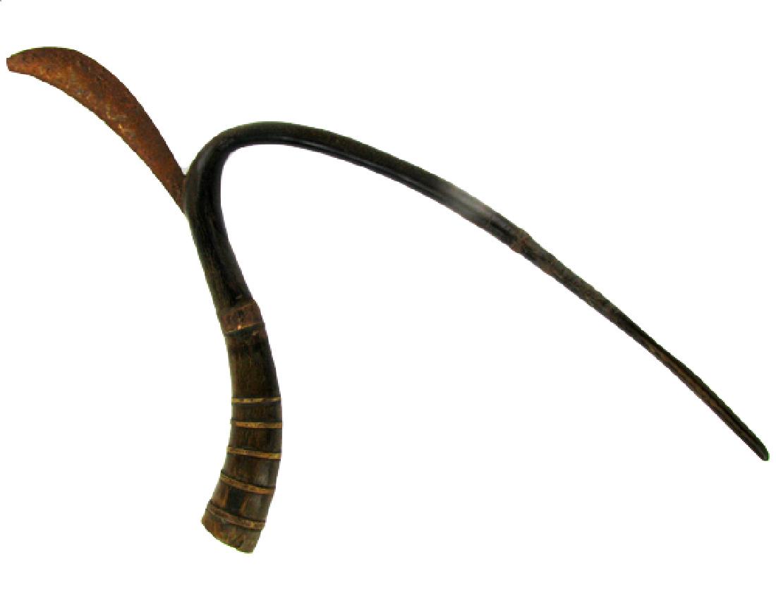 Antique Thai Bronze Rice Stalk Sheaf: Excellent piece; 20"