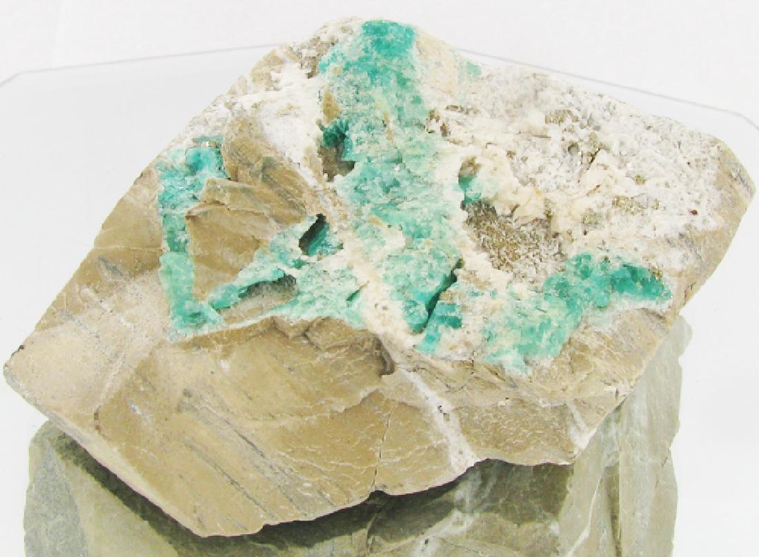 2180ct Natural Colombian Emerald Crystal Cluster (1 of 2)