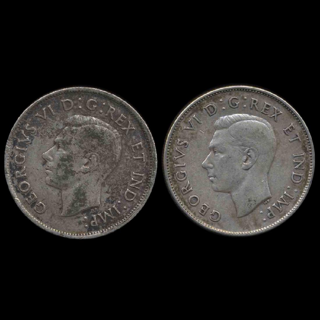 1940-45 Canada 50c XF/AU Pair (1 of 2)