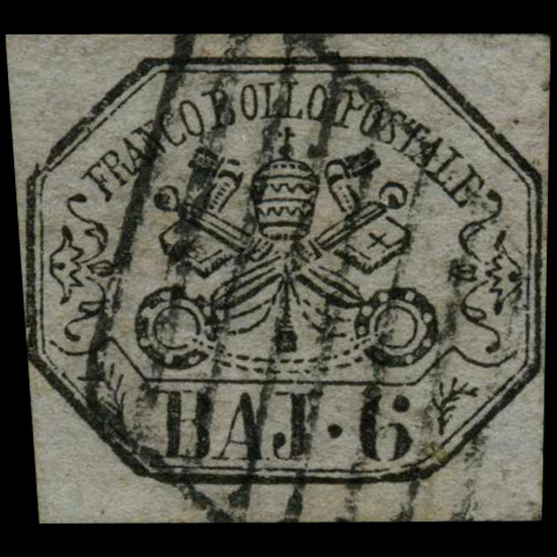 1852 Papal States 6b Stamp (1 of 1)
