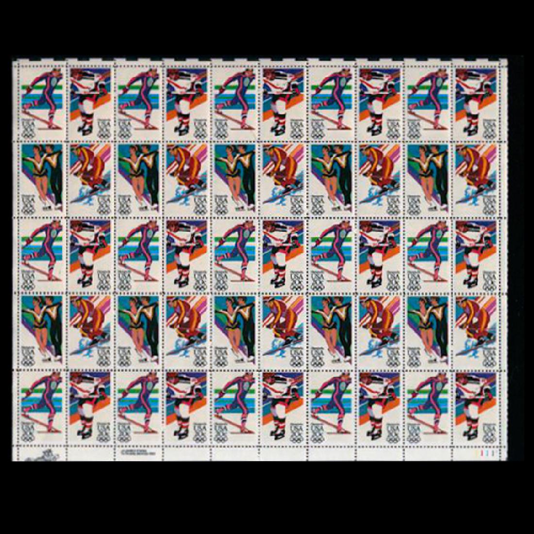 1984 US Sheet 20c Winter Olympic Games Stamps MNH (1 of 3)