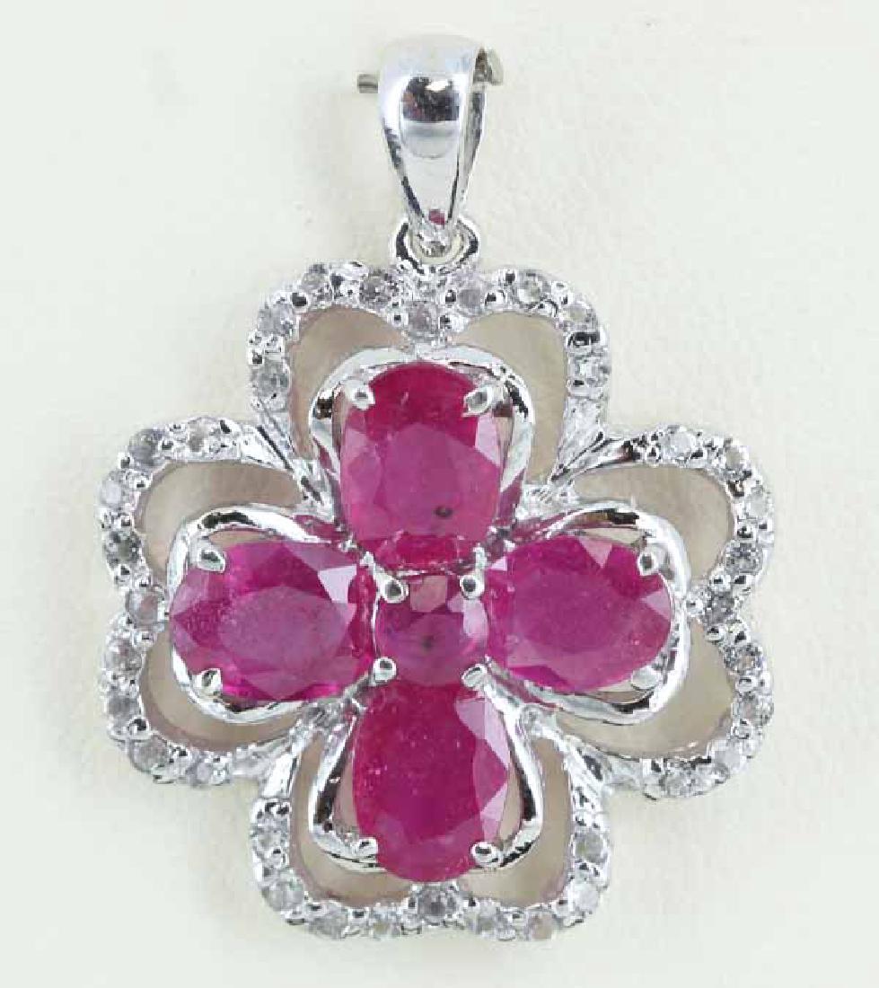 31.5twc Ruby Gold Vermeil  Pendant (1 of 1)