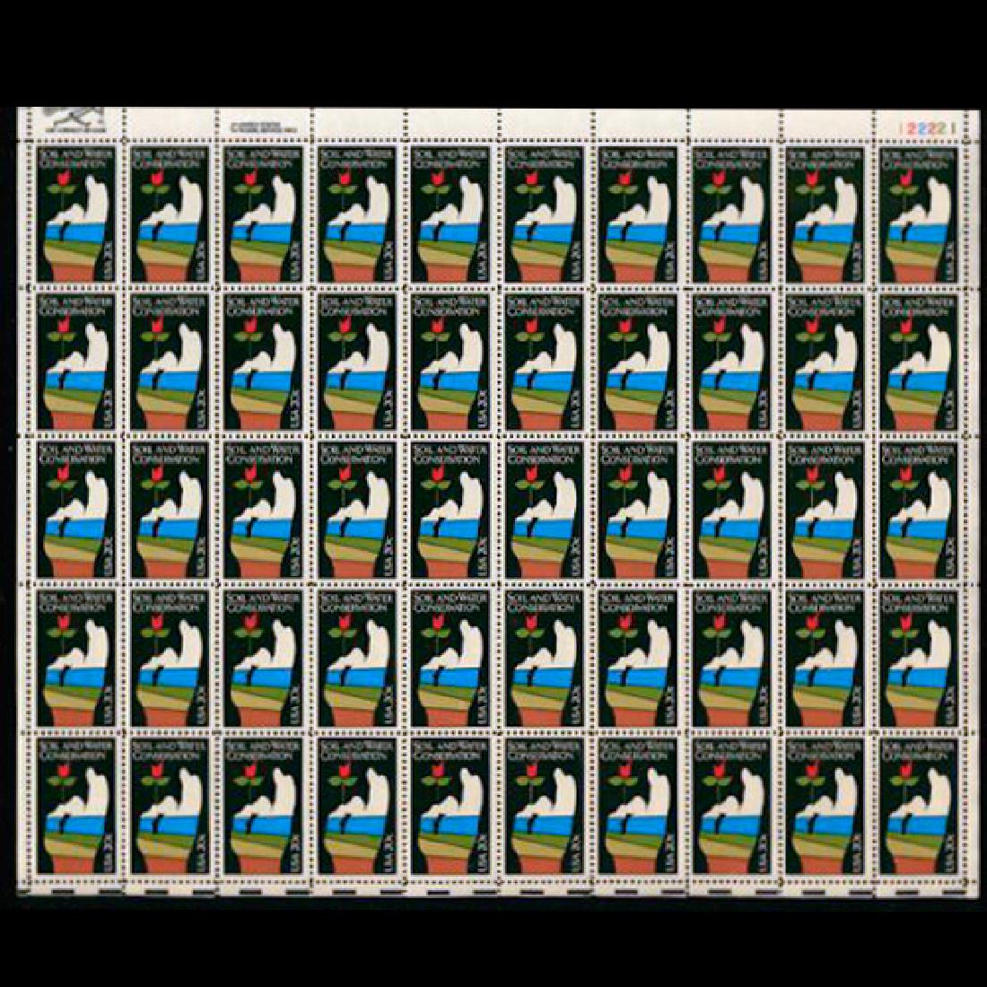 1984 US Sheet 20c Soil & Water Conservation Stamps MNH (1 of 1)