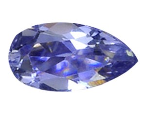 0.37ct Sublime Top Blue Violet Iolite Pear Cut: Excellent hi-grade piece; well cut & colored; with treatment