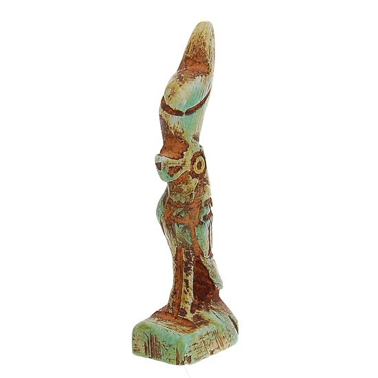 Rare Ancient Egypt Stone Falcon Statue 2600 Y/O: Rare intact Egyptian stone falcon statue/amulet in excellent condition; found intact in Sinai; approximately 600BC; 2"