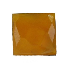 22.09ct Semiprecious Chalcedony Gem Square: Excellent hi-grade piece; well cut & colored; NO treatment