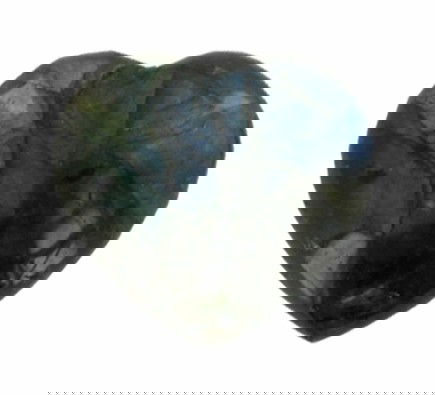 55.38ct Gem Grade Labradorite Heart Neon Colors: Excellent hi-grade piece