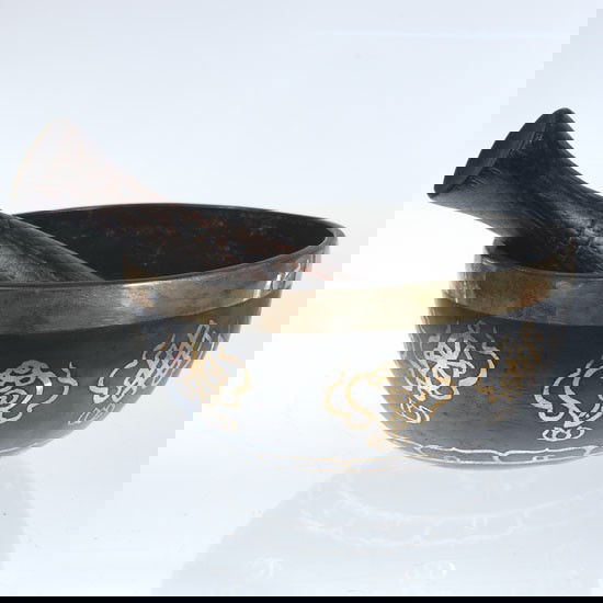 Tibetan Bronze Toning Bowl: Excellent Hand-cast Tibet Piece; Beautiful Resonating Tone; Heavy; 5"