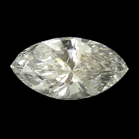 0.1ct White Diamond Hi Grade Marquise Cut: Excellent hi-grade white piece; with treatment