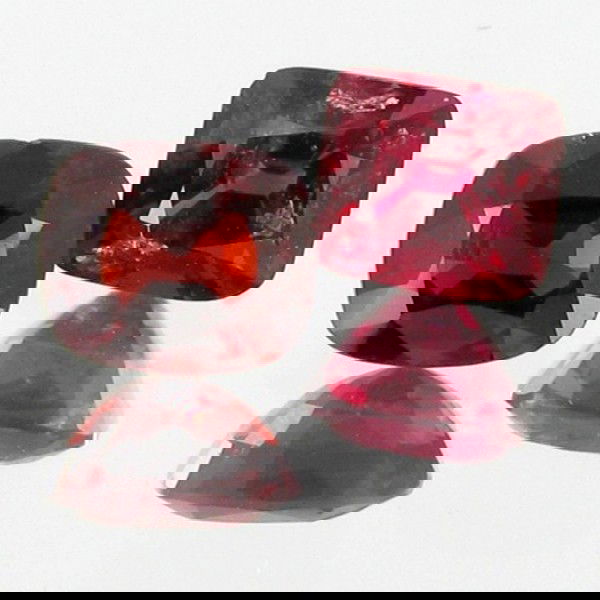 2.37ct Red Spinel Appraised $18k: Excellent red colored parcel 2 pieces cushion cut; lab quality evaluation 10; treatment as noted; Gem Guide wholesale $2370-$4148; full retail appraisal $17778; full lab evaluation available