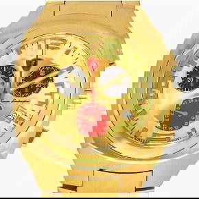 Lamborghini Swiss Chronograph Style18k/SS Watch: Brand New Tonino Lamborghini men's stylish sport style chronograph watch in excellent new; photo represents style- available color combos will be emailed to winning bidder; condition with 18k clad sta