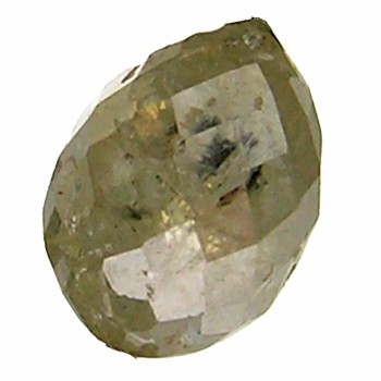 0.97ct Dazzling Natural Briollite White Diamond: Excellent hi-grade piece; well cut and colored; with treatment