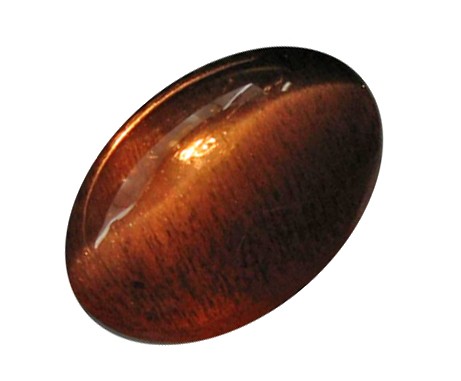 1.8ct Siliminate Cat's Eye Cabochon: Excellent hi-grade piece; well cut & colored; with treatment