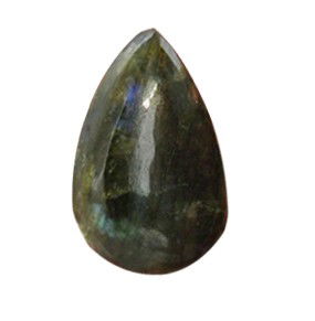 12.8ct Cabochon Labradorite Gem: Excellent hi-grade piece; well cut & colored; with treatment