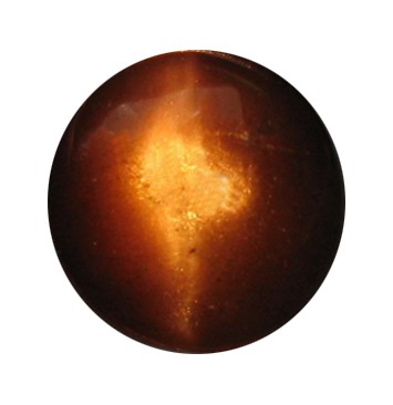2.14ct Siliminate Cat's Eye Cabochon: Excellent hi-grade piece; well cut & colored; with treatment
