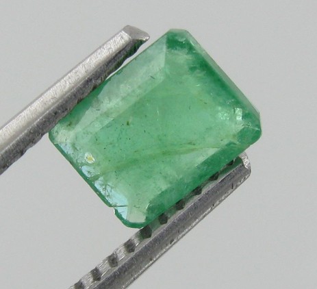 0.74ct Octagon Cut Emerald Colombia: Excellent hi-grade piece; well cut/colored; with treatment