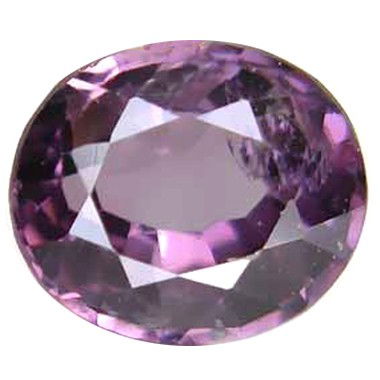 1.10ct Natural Oval Purple Ceylon Spinel: Excellent piece; well cut & colored; with treatment