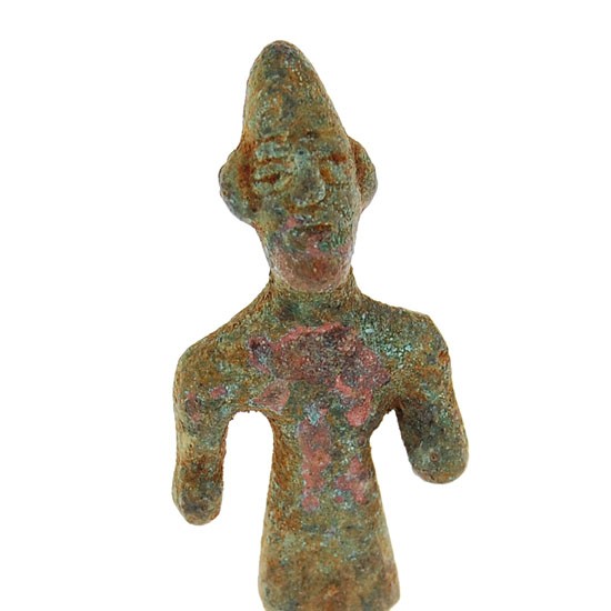 Ancient Tel Halaf Clay Idol 1500BC: Rare intact piece, museum quality excellent surface condition, found in Syria, approx 1500BC 3500 years old, 3.5"