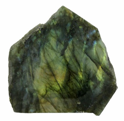 375ct Gem Grade Labradorite Slab Neon Peacock Clr: Excellent hi-grade piece; ready for final cutting