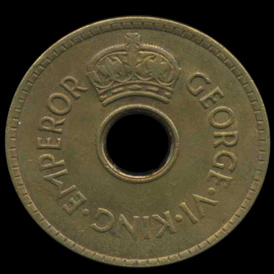 1942S Fiji Penny George V Choice Unc US Minted: Excellent MS63+; only 1mm minted; San Francisco