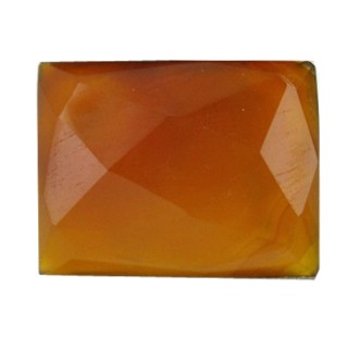 22.56ct Semiprecious Chalcedony Gem Rectangle Cut: Excellent hi-grade piece; well cut & colored; NO treatment