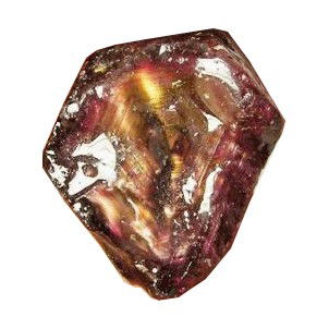 20.0ct Moonstone Effect Black/Red Buby Rough: Excellent hi-grade piece; well cut & colored; with treatment