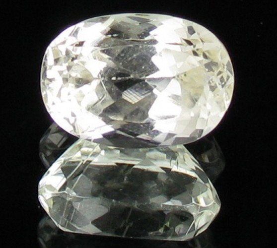 5.76ct Yellow Afghan Kunzite: Excellent piece; well cut & colored; with treatment