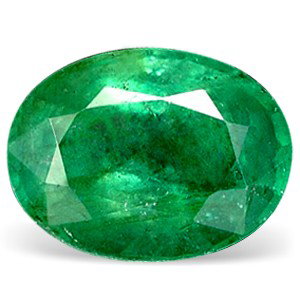 0.1ct. Natural Green Colombian Emerald Oval Cut: Fabulous stone hard to capture in photos due to depth of color; very clean, excellent clarity
