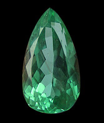 14.35ct Green Kunzite Oval: Excellent hi-grade piece; well cut & colored; with treatment