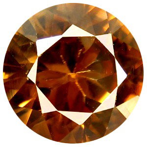 0.38ct Round Cut Brown Zircon Unheated: Excellent hi-grade piece; well cut & colored; NO treatment