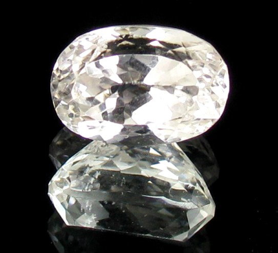 6.35ct White Afghan Kunzite: Excellent piece; well cut & colored; with treatment