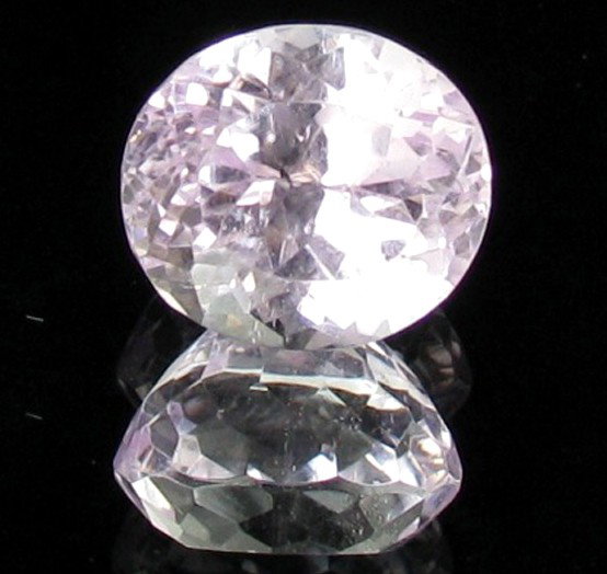 5.3ct Pink Afghan Kunzite: Excellent piece; well cut & colored; with treatment