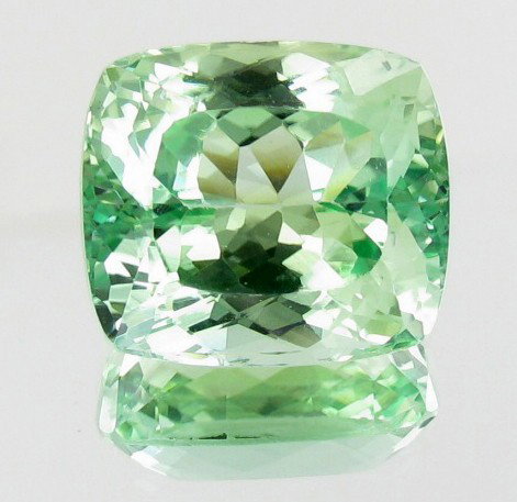 20.60ct Natural Green Kunzite: Excellent piece; well cut and colored; with treatment