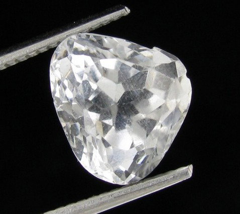 5.49ct White Afghan Kunzite: Excellent piece; well cut & colored; with treatment