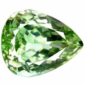 22.50ct Fire Green Kunzite Pear Cut Appr Est $56: Excellent hi-grade piece; well colored & cut; with threatment