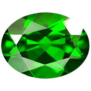 0.86ct Chrome Diopside Green Africa: Excellent hi-grade piece; well cut & colored; with treatment
