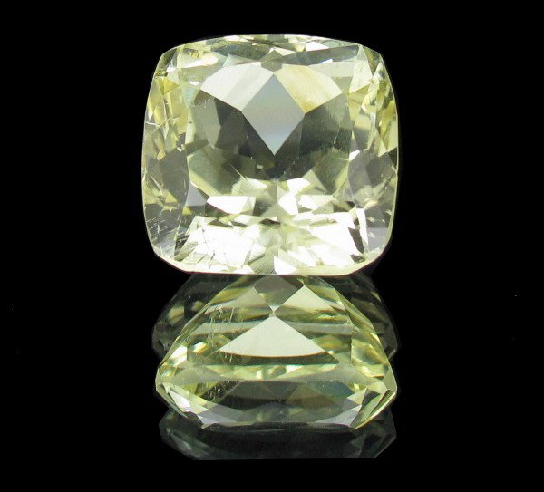 24.05ct Natural Beautiful Patroke Yellow Kunzite: Excellent piece; well cut & colored; with treatment