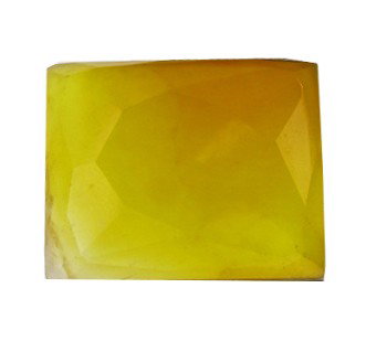 26.12ct Semiprecious Chalcedony Gem Rectangle Cut: Excellent hi-grade piece; well cut & colored; NO treatment