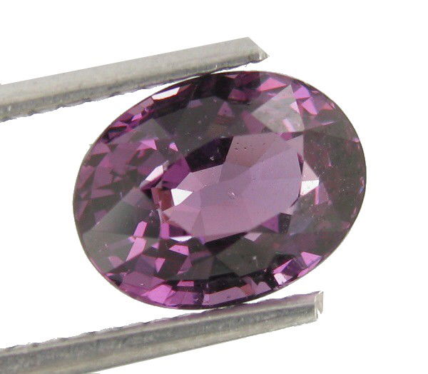 2.50ct Top Natural Oval Ceylon Purple Spinel: Excellent piece; well cut & colored; with treatment