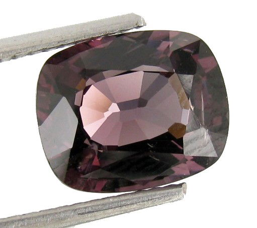 3.00ct Indico Purple Burmese Spinel Cushion: Excellent piece; well cut & colored; with treatment