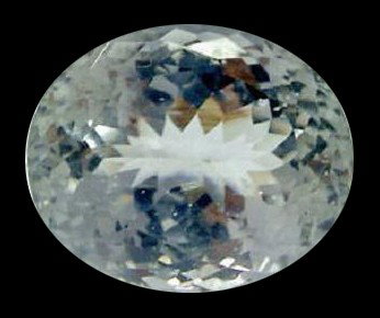 16.50ct Natural Aqua Blue Kunzite: Excellent hi grade piece; well cut and colored; with treatment