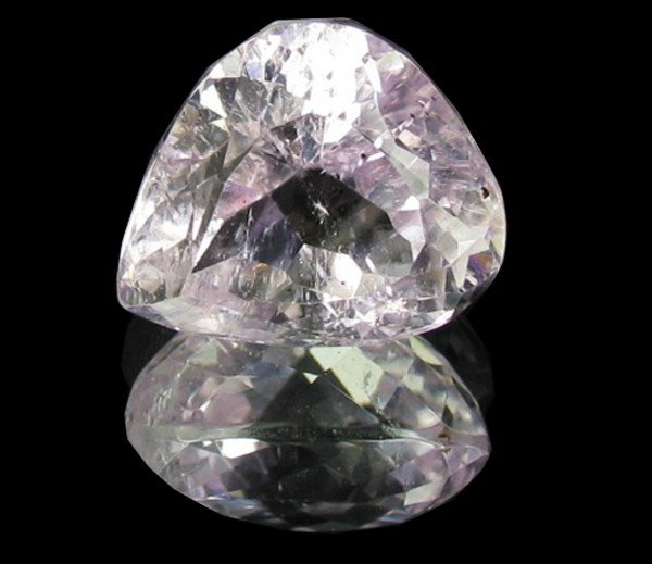 18.40ct Natural Top Patroke Pink Kunzite: Excellent hi grade piece; well cut & colored; with treatment